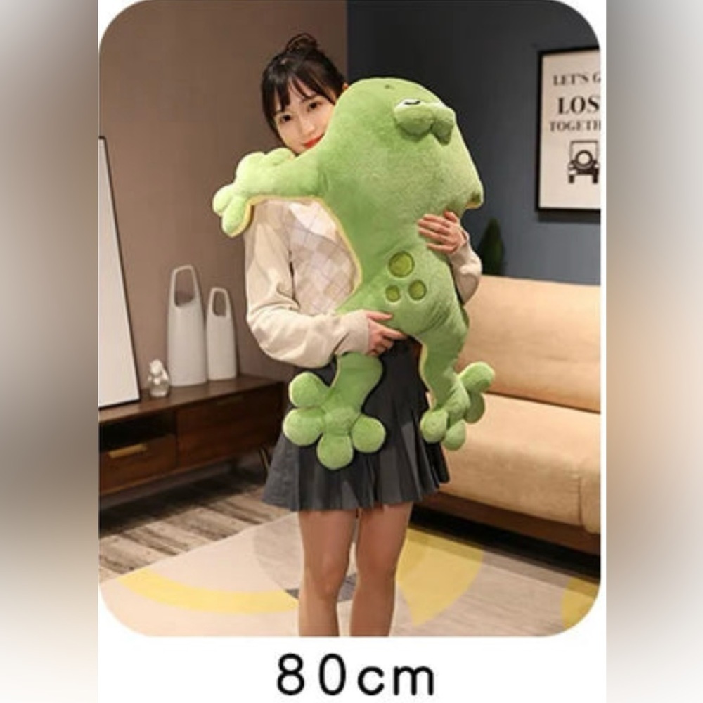 Giant Big Frog Plush Toy Stuffed Plushie, Plush 80cm Green Frog, NWOT - Picture 2 of 12
